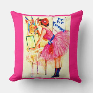 1918 Yip Yip Yaphank playbill cover print Cushion
