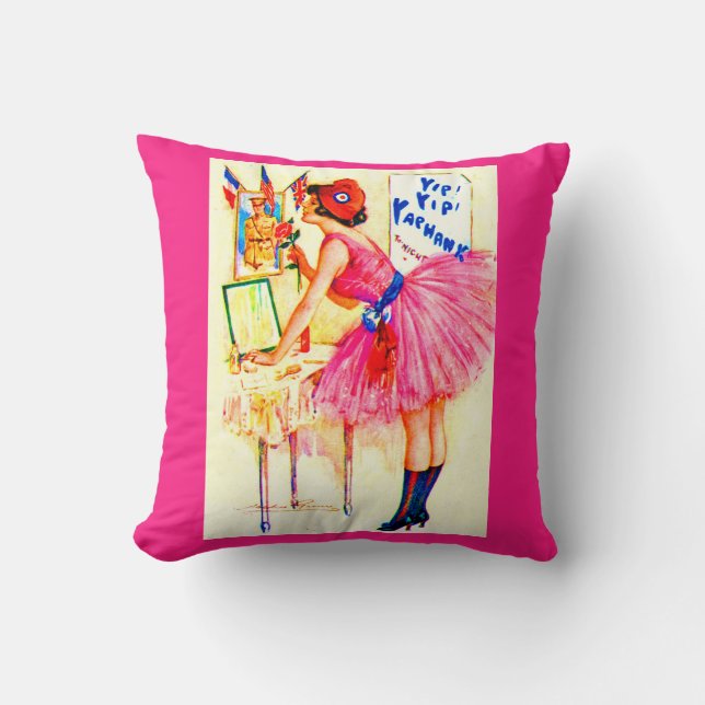 1918 Yip Yip Yaphank playbill cover print Cushion (Front)