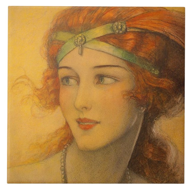 1919 gorgeous redhead tile (Front)