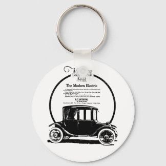 1919 Milburn electric car illustration Key Ring