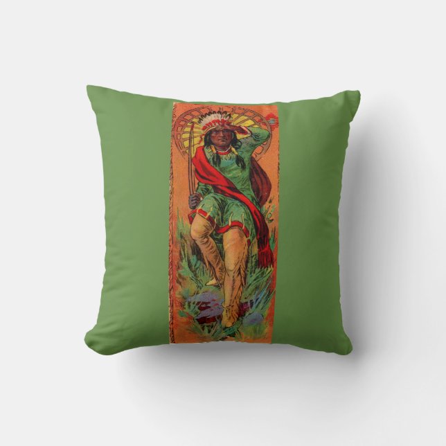 1919 Native American Indian illustration Cushion (Front)