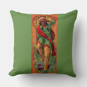 1919 Native American Indian illustration Cushion