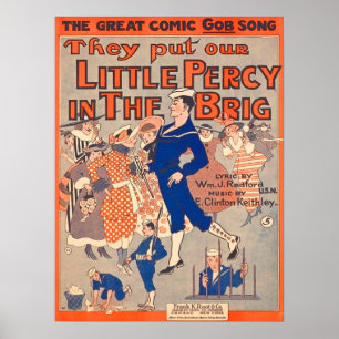  1919 They Put Our Little Percy in the Brig  Poster