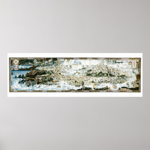 1920 Classic Fairyland Imaginary Map Poster