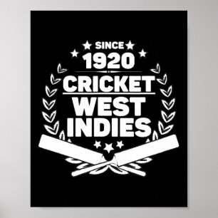 1920 Cricket West Indies Cricket Player  Poster