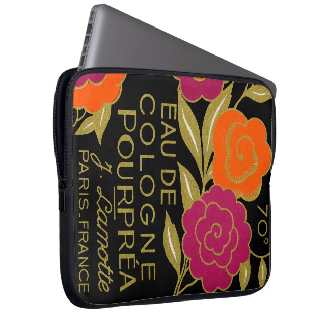 1920 French Eau de Cologne Pourprea perfume Laptop Sleeve (Front Right)