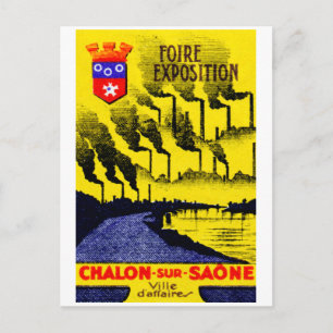 1920 French Industrial Expo Postcard