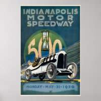 1920 Indianapolis Motor Speedway - Indy 500 Poster