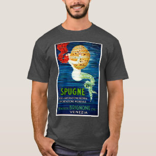 1920 Italian Mermaid Advertising Poster T-Shirt