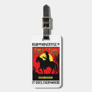 1920 The Times of Cuba Luggage Tag