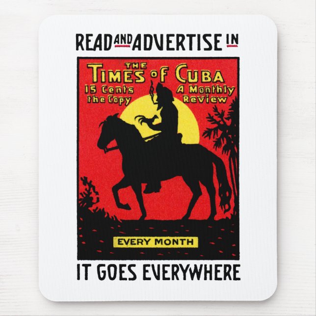1920 The Times of Cuba Mouse Pad (Front)