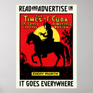 1920 The Times of Cuba Poster