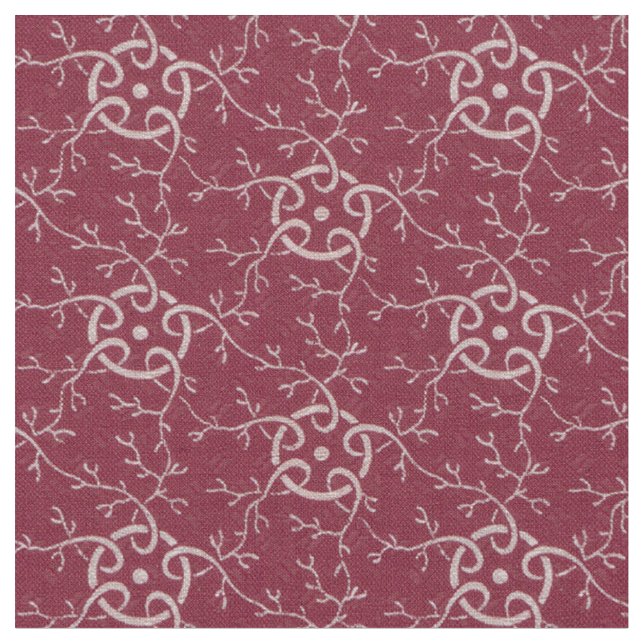 1920 Vines and Rings Fabric (Close Up)