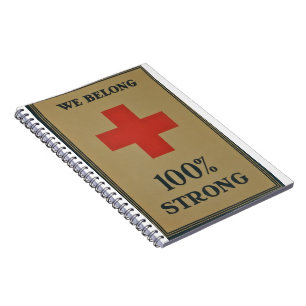 1920 WWI Red Cross "We Belong 100% Strong" Notebook