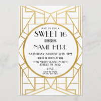 1920's Art Deco Birthday Sweet 16 Gatsby Party