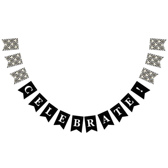 1920s Art Deco Fans Vintage Style Celebrate! Bunting (All)