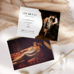 1920s Art Deco Frame Photo Save the Date Invitation<br><div class="desc">Beautiful vintage art deco frame photo save the date card with customisable message and room for your beautiful engagement photos will set the tone for your 1920s event. Perfect for a wedding,  bridal shower,  1920s party and more! Need help personalising? Message me!</div>