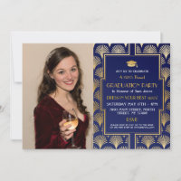 1920s Art Deco Gold Photo Graduation Gatsby Party