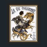 1920's Art Deco La Vie Parisienne  Poster  (Edit)<br><div class="desc">Eye-catching,  roaring twenties,  Art Deco cover for La Vie Parisienne featuring flapper girl riding a dragon.  Poster measures standard 11x14 (shown). Also available in standard 16x20,  custom sizes,  as well as,  canvas.</div>