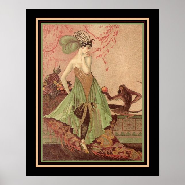 1920's Asian Art Deco Print (Front)