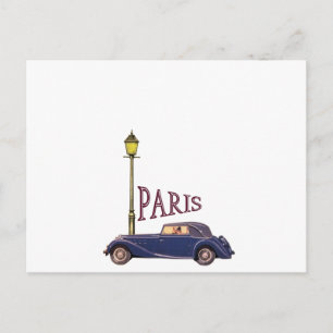 1920's Automobile - Paris Postcard
