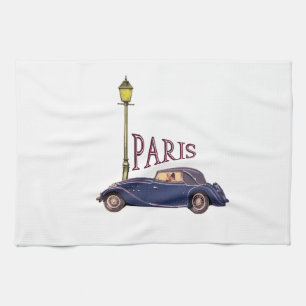 1920's Automobile - Paris Tea Towel
