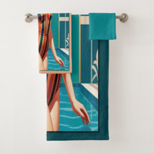 1920's Bather Towel Set.