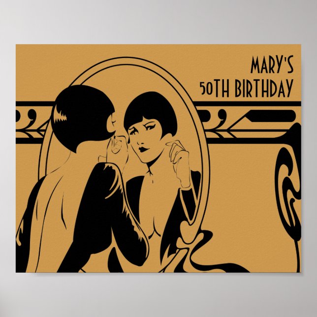 1920's Birthday Party Poster (Front)