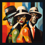 1920s Black Culture Revived: Pop Art Poster<br><div class="desc">1920s Black Culture Revived: Pop Art T-Shirt
Bold colours,  iconic imagery,  and contemporary flair breathe new life into the historical narratives,  making these artworks a vibrant celebration of Black culture in the 1920s.</div>