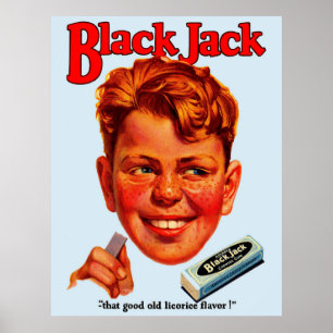 1920s Black Jack gum ad Poster
