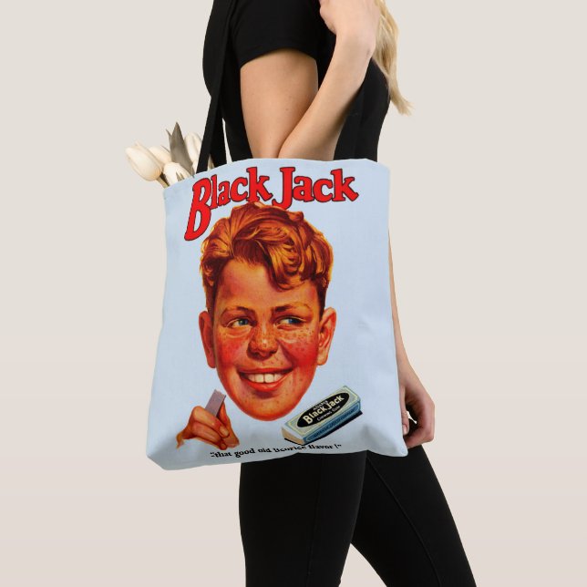 1920s Black Jack gum ad Tote Bag (Close Up)