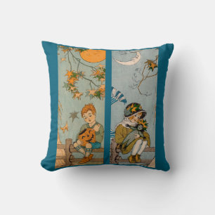 1920s boy and girl in autumn cushion