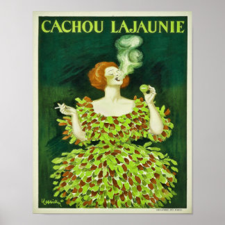 1920s Cachou Lajaunie Liquorice Candy  Poster