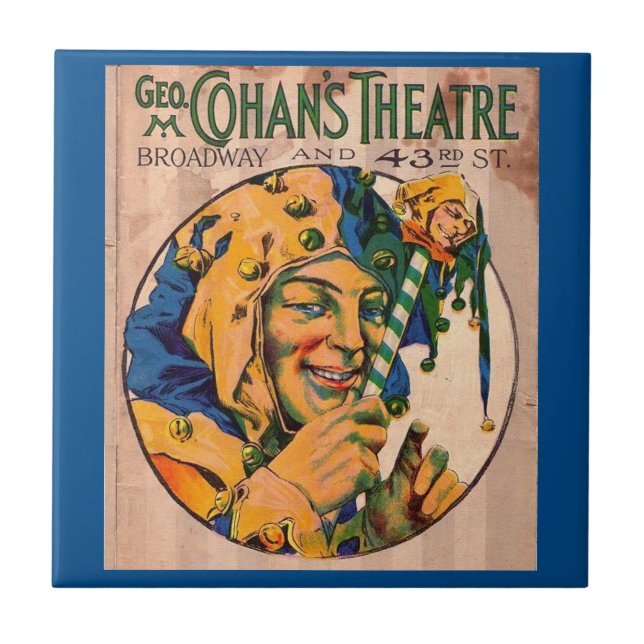 1920s Cohan’s Theatre playbill cover Tile (Front)