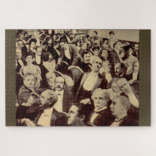 1920s crowd scene jigsaw puzzle