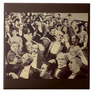 1920s crowd scene tile