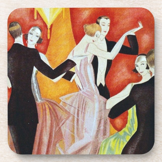 1920's Dancing Couples Coaster (Front)
