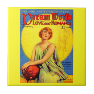 1920s Dream World magazine cover Tile