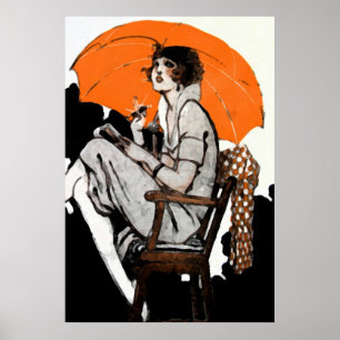 1920s Flapper Fashion Poster