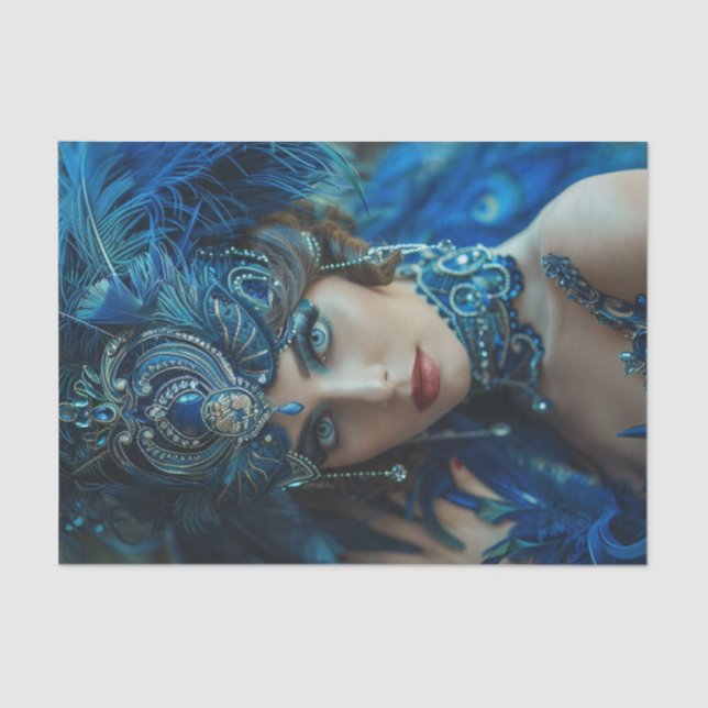 1920's Flapper Girl19 Tissue Paper (Front)