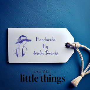 1920's Flapper Girl Handmade By Self-inking Stamp