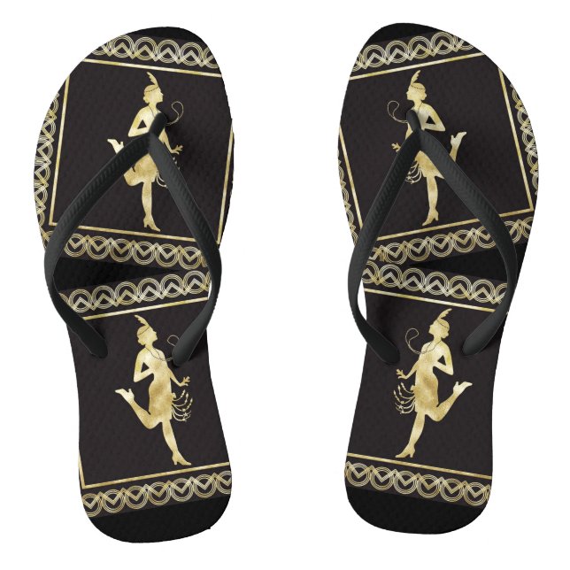 1920's Flapper Girl Thunder_Cove Jandals (Footbed)