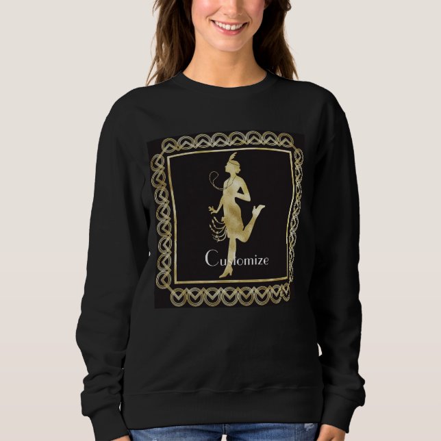 1920's Flapper Girl Thunder_Cove  Sweatshirt (Front)
