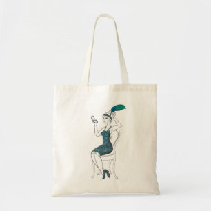 1920's Flapper Girl Tote Bag