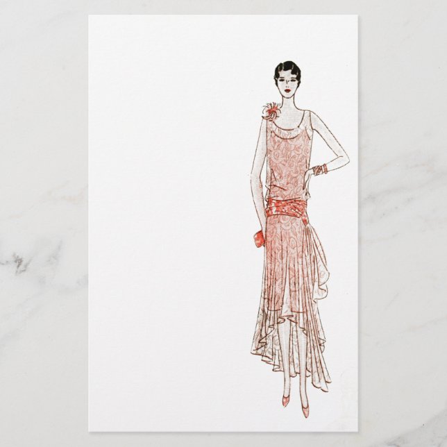 1920's Flapper Stationery (Front)