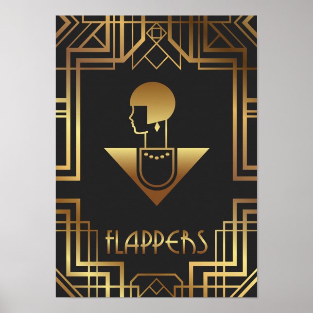 1920s Flappers Party Sign (Front)