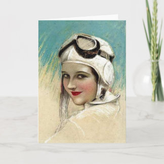 1920's Flygirl by C.G. Sheldon Card