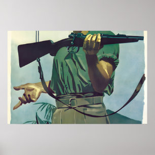 1920s German Advertisement Poster Mauser Rifles