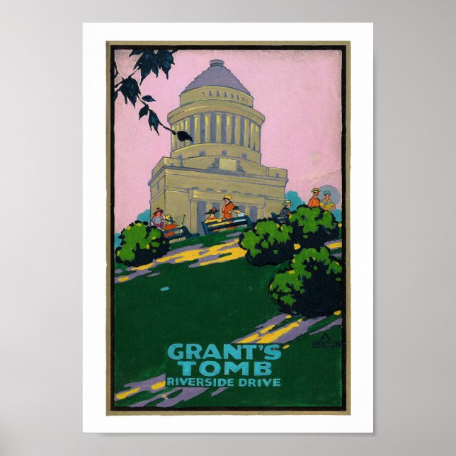 1920's Grant's Tomb Riverside Park Posterette Poster (Front)