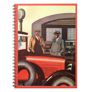 1920s Kelly Springfields tire ad - another one Spiral Notebook
